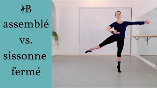 How To Do Assemblé and Sissonne Fermé ballet tutorial beginnerintermediate [upl. by Colville]