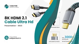 CABLETIME 8K HDMI 21 cable 48Gbps Braided Unboxing And Review Superior Resolution 8K60Hz4K120Hz [upl. by Cirone]