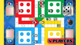 Ludo Game in 4 Players  Ludo King 4 Players  Ludo King  Ludo Gameplay  395 [upl. by Olli380]