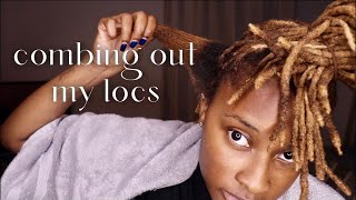 CUTTING AND COMBING OUT MY LOCS AFTER 5 YEARS  Kennedi Leigh [upl. by Accever]