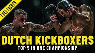 Top 5 Dutch Kickboxers In ONE Championship  ONE Full Fights [upl. by Aohk]