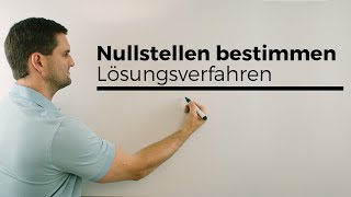 Nullstellen bestimmen Lösungsverfahren Ausklammermethode  Mathe by Daniel Jung [upl. by Tomkiel]