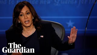 Im speaking Kamala Harris reins in Mike Pence during VP debate [upl. by Stoddart645]