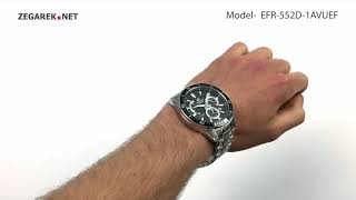 Casio EDIFICE Momentum EFR552D1AVUEF  Zegareknet [upl. by Artcele]