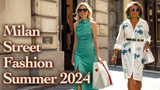 🇮🇹 Italian Street Fashion 2024 The latest fashion trends Beautiful summer outfits [upl. by Ydac743]