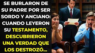 Se BURLARON de su Padre por ser SORDO y VIEJO Cuándo Leyeron Su TESTAMENTO Descubrieron Una VERDAD [upl. by Maximo24]