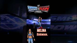 Melina entrance WWE svr 2011 psp wwe wwesvr2011 wweshorts shorts [upl. by Anthe]