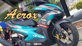 Yamaha Aerox 155 Livery SIC Petronas MotoGP 2019 [upl. by Novrej]