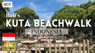 Kuta Bali  Beachwalk Shopping Centre 4K HDR Walking Tour [upl. by Easton]