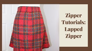 Zipper Tutorials Lapped Zipper [upl. by Batchelor]