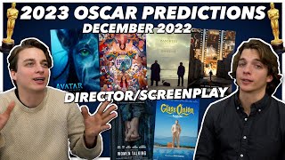 2023 Oscar Predictions  Director amp Screenplay  December 2022 [upl. by Ernesta1]