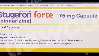 Stugeron Forte 75mg capsule and Stugeron 25 mg Tablets [upl. by Asa758]