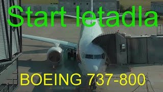 Start letadla BOEING 737800 [upl. by Ag]