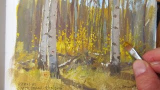 Painting an Aspen Forest in Colorado [upl. by Desimone826]