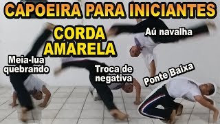 Movimentos e floreios de capoeira para Iniciantes Modulo 4  corda amarela [upl. by Tyson596]