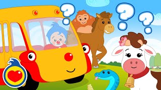 ¿Qué Animales Vemos Desde El Autobus ♫ Canciones Infantiles ♫ Plim Plim [upl. by Aihsikal]