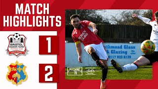 MATCH HIGHLIGHTS Bristol Manor Farm 1  2 Tavistock AFC [upl. by Tillman]