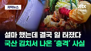 자막뉴스 믿고 샀는데 이런 배신감이…국산 김치 샀다 뒤집어진 이유  JTBC News [upl. by Dinerman889]