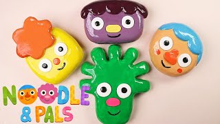 Noodle amp Pals super simple songs clay cracking ASMR 25  stress relief  satisfying video [upl. by Notlrak881]