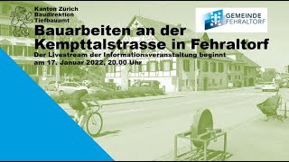 Infoveranstaltung zu den Bauarbeiten an der Kempttalstrasse in Fehraltorf [upl. by Airrat]