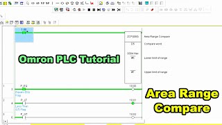 Omron PLC Tutorial  Area Range Compare Instruction  Online Course [upl. by Linzy]