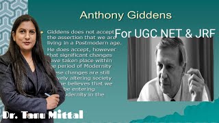 Anthony Giddens A Guide to His Impact on the Modern Sociology एंथोनी गिड्डेंस [upl. by Uolyram]