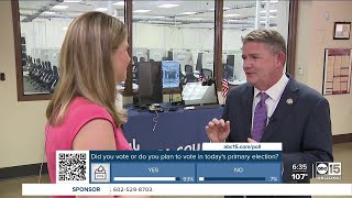 Primary day at Maricopa County Election Headquarters [upl. by Scheld]