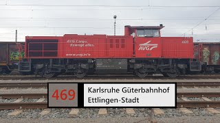 AVG Führerstandsmitfahrt Karlsruhe Gbf  EttlingenStadt [upl. by Risan]