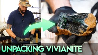 I Bought Out a VIVIANITE Mine Lets Unpack It [upl. by Nnaael]