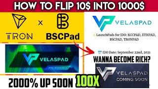 VelasPad 20x  100x Launching on BSCpad and Tronpad  How to Participate💲 [upl. by Lrig489]