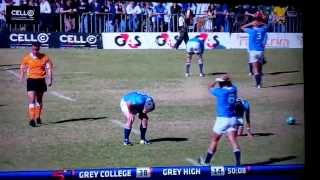 Worst Rugby injury ever  Grey College vs Grey High NOT FOR SENSITIVE VIEWERS [upl. by Yovonnda110]