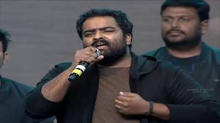 Singer Kala Bhairava Terrific Live Performance  Aravindha Sametha Pre Release Event [upl. by Kimbra]