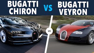 bugatti chiron vs veyron [upl. by Arataj7]