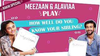 How well does Meezaan Jaffrey amp Alaviaa Jaffrey know each other Rakhi Special  Sibling Edition [upl. by Ennaid576]