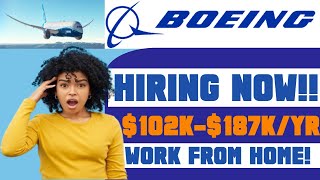 2 High Paying Work From Home Jobs at Boeing  Hiring Now [upl. by Sidoeht]