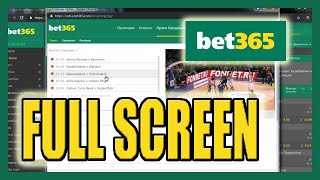 How to watch bet365 live sport events in full screen [upl. by Atrice]