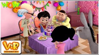 Vir The Robot Boy  Hindi Cartoon For Kids  Vir ka birthday  Animated Series Wow Kidz [upl. by Barram]