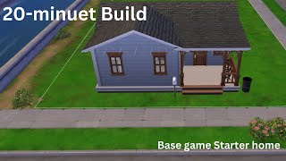 20Minute BuildBase Game Sims 4 [upl. by Angel]