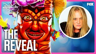 The Reveal Sebastian Bach is Tiki  Season 10  The Masked Singer [upl. by Amikay883]