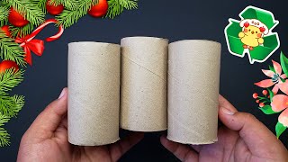 Después De Ver Este Vídeo Nunca Más Tirarás Los Rollos De Papel 🎄 Idea De Reciclaje Para Navidad 😍 [upl. by Horick]