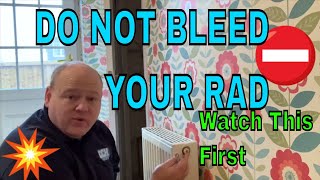 How To Bleed A Radiator  Don’t try it until you watch this [upl. by Emelita274]