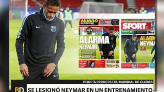 Neymar se lesionó en un entrenamiento – Telefe Noticias [upl. by Bil]