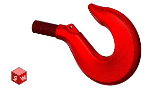 Crane Hook Solidworks Tutorial for Beginners [upl. by Schug]