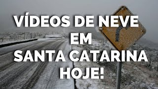 NEVE EM SANTA CATARINA HOJE  Neve em São Joaquim Urubici Urupema neve hoje no Brasil [upl. by Donoho363]