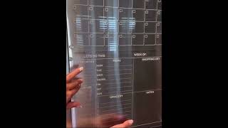 56 Ali Express Finds Clear Acrylic Magnetic Calendar Board [upl. by Leakim341]