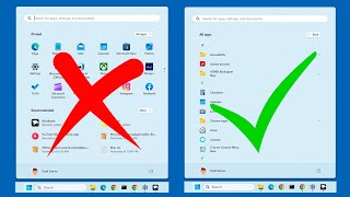 Have Windows Show All Apps Instead of Pinned amp Recommended When You Click on the Start Button [upl. by Nitza]