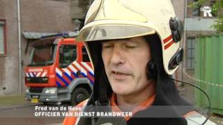 Explosie in kapsalon Schiedam [upl. by Eerahs]