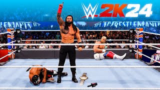 I Beat the Entire WWE 2K24 MyRISE in One Video [upl. by Romulus]