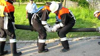 Feuerwehr Leistungsprüfung Bayern  FFW Roggersing  Saugleitung kuppeln [upl. by Ahsikel529]