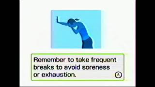 Wii Fit overexertion warning [upl. by Nitsoj]